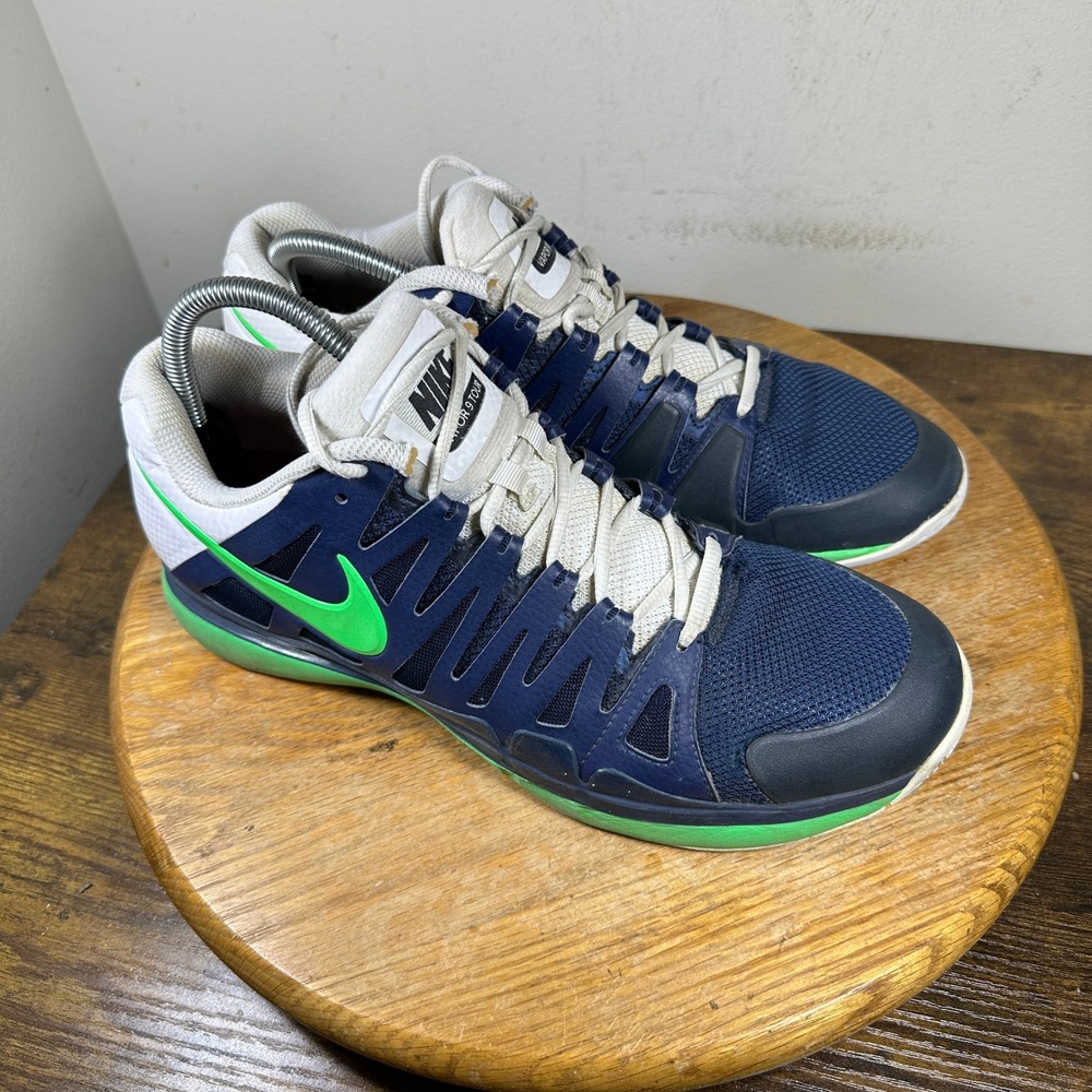 Nike Zoom Vapor 9 Tour Roger Federer 2013 Mens Shoes Green Size 9.5 488000-431